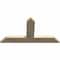 Ekena Millwork Portland Rough Sawn Timber Gable Bracket, Douglas Fir, 48"W x 26"H x 2"D x 6"F, 13/12 Pitch GBW048X26X0206POR00RDF - alternate 3